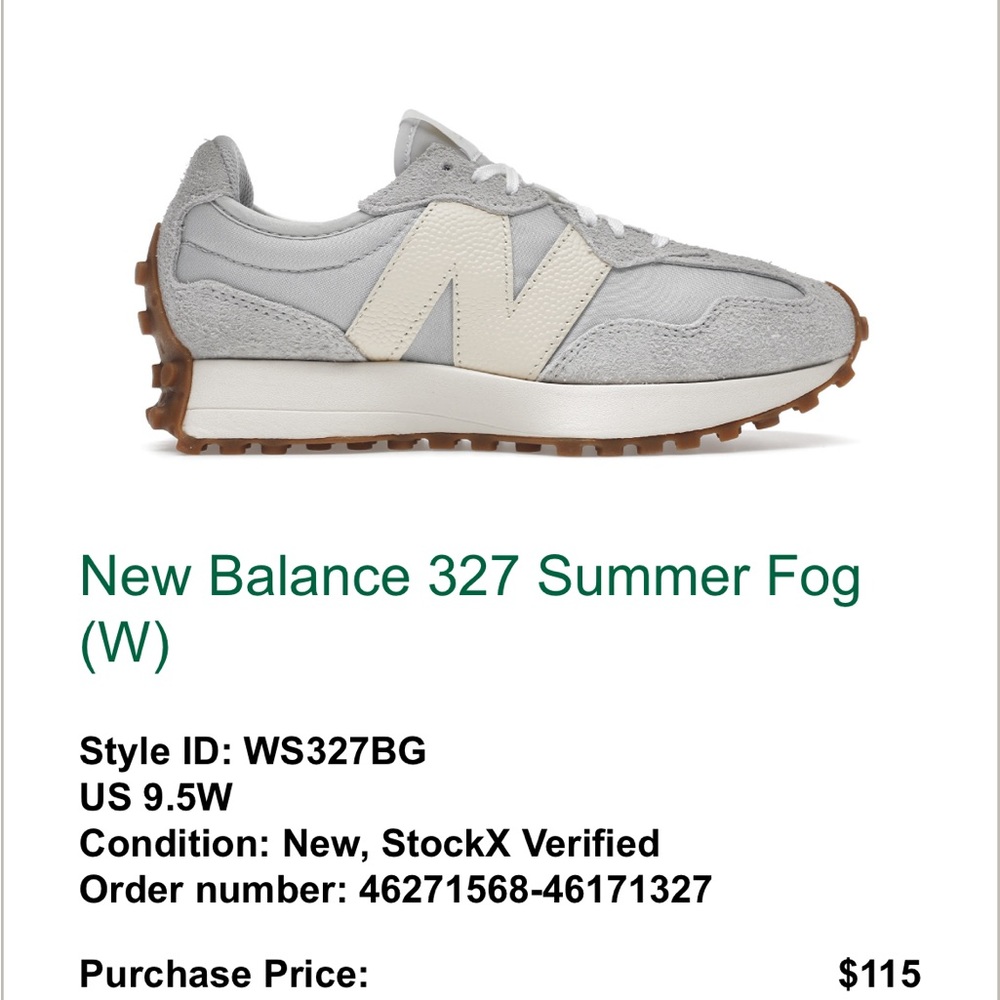 New balance 327 summer fog